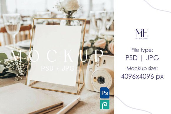 8x10 Table Sign Mockup, Wedding Card PSD: A Designer’s Essential Tool