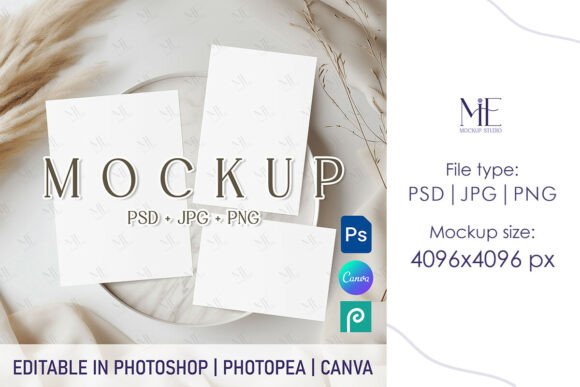Bohemian Invitation Suite Mockup Cards: A Designer’s Essential Toolkit
