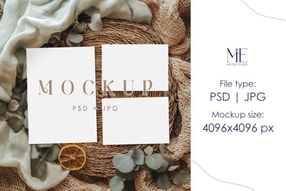 Boho Greeting Card Mockup PSD 5x7 Invite: A Creative Solution for Stunning Designs