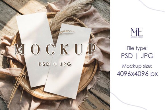Boho Menu Cards Mockup – A Designer’s Secret Weapon for Stunning Presentations