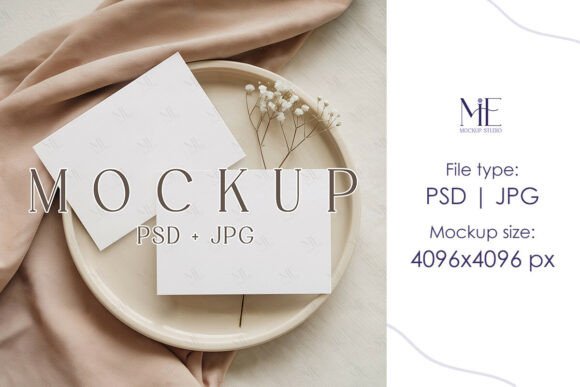 Enhancing Design Presentations with the Landscape Double Invitation Card Mockup