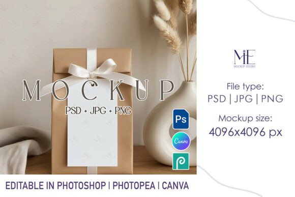Gift Tag Minimalist Holiday Label Mockup: A Practical Design Tool for Creative Professionals