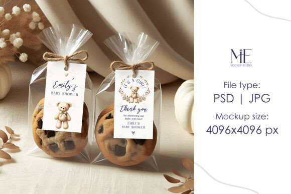 Gift Tag Mockup, Boho Thank You Tag Mock