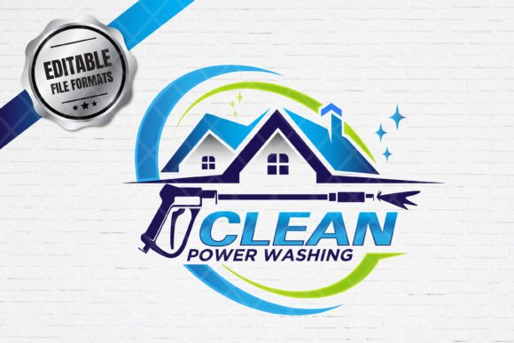 Make Your Pressure Washing Business Stand Out with a Clean, Professional Logo