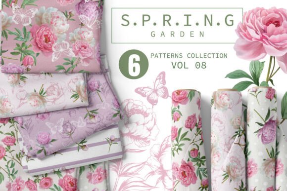 Spring Creativity Boost with Lovely Spring Patterns Set Vol. 08
