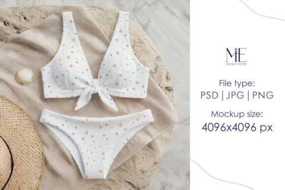 Two-Piece Swimwear Bikini PSD and PNG: A Designer’s Tool for Visual Presentation