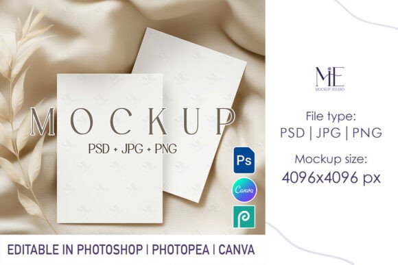 Wedding Double Invitation Mockup 5x7: A Must-Have for Modern Designers and Event Planners