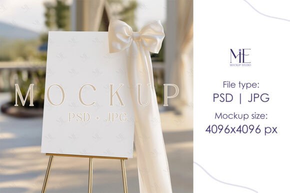 Welcome Wedding Sign Mockup